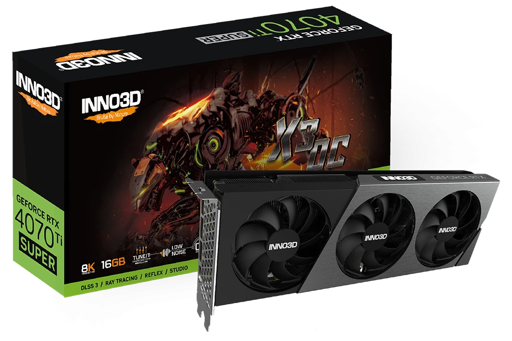 INNO3D GeForce RTX 4070 Ti SUPER X3 OC (N407TS3-166XX-186158N)